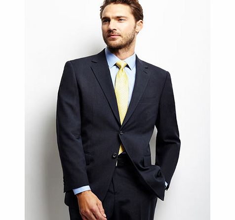 Bhs Navy Herringbone Suit Jacket, Blue BR64R03DNVY