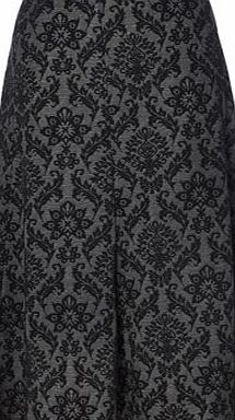 Bhs Navy Jacquard Skirt, black 318388513