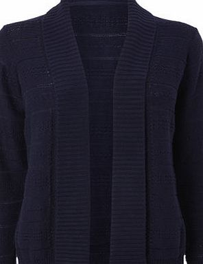 Bhs Navy Knit Shawl Collar Cardigan, navy 18980150249