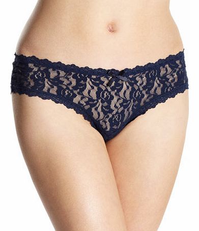 Bhs Navy Lace Brazilian Brief, navy 4800240249