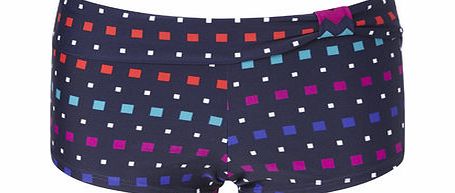 Bhs Navy Multi Great Value Square Print Swim Short,