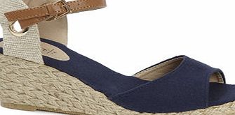 Bhs Navy Open Toe Espadrille, navy 2846790249
