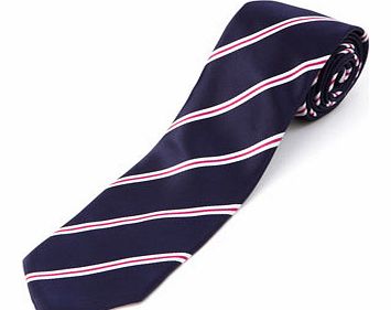 Bhs Navy Pink Club Stripe Tie, Blue BR66D17CNVY