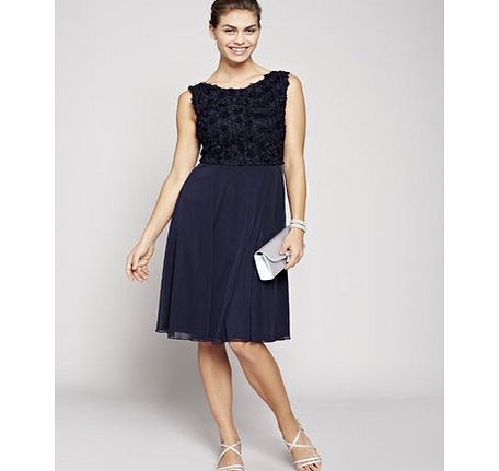 Bhs Navy Rosie Short Bridesmaid Dress, navy