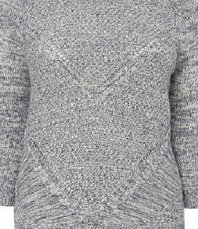 Bhs Navy Stitch Interest Jumper, navy 587950249