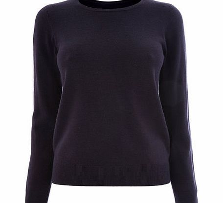 Bhs Navy Supersoft Long Sleeve Crew Jumper, navy