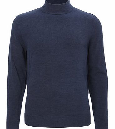 Navy Supersoft Turtle Neck, Blue BR53A16FNVY