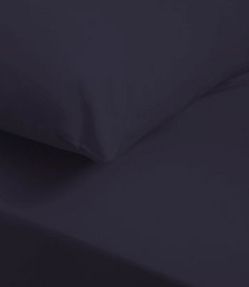 Bhs Navy Ultrasoft Fitted Sheet, navy 1893970249