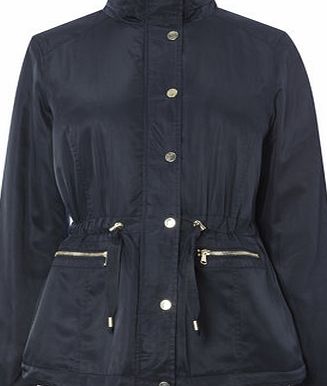 Bhs Navy Zip Detail Jacket, navy 9853520249