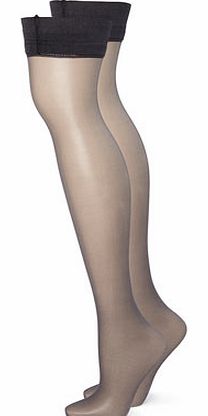 Nearly Black 2 Pack 15 Denier Hold Ups, nearly