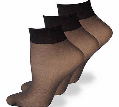 Bhs Nearly Black 3 Pack of 15 Denier Soft Shine