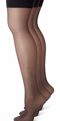 Bhs Nearly black 3 pack Soft Shine Stockings, nearly