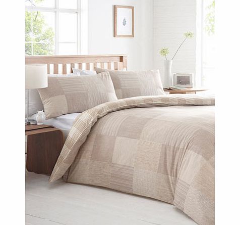 Bhs Neutral Montanna printed bedding set, stone