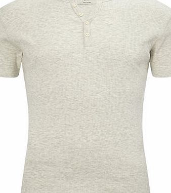 Bhs Neutral Short Sleeve Rib Top, Neutral BR52C01CNAT