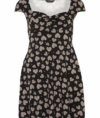 Bhs Nude Heart Twist Front Dress, nude 19130543150