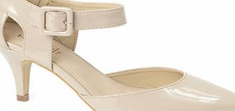 Bhs Nude patent Chop Out Counter Bar Shoes, nude
