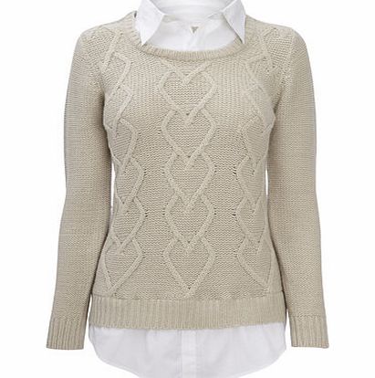 Bhs Oatmeal 2 In 1 Jumper, oatmeal 586726234
