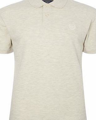 Bhs Oatmeal Cotton Pique Polo Shirt, Cream BR52D12CNAT