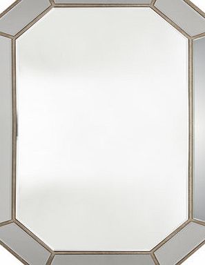 Bhs Octagonal smoked border mirror 61x91cm, clear