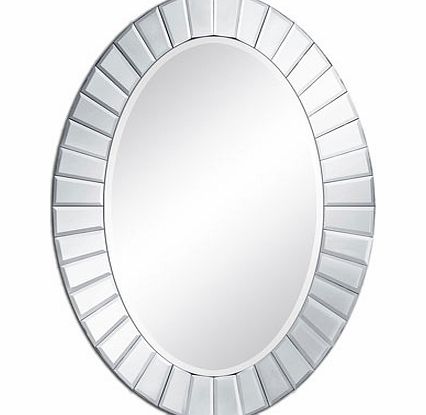 Bhs Oval Mirror with Border, clear 30918462346