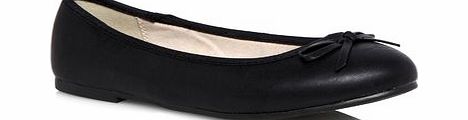 Bhs Paige Black Basic Ballerina Extra Wide Pumps,