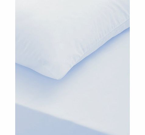Bhs Pale Blue egyptian cotton fitted sheet, pale