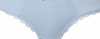 Bhs Pale Blue Microfibre Thong, cornflower 4803790588