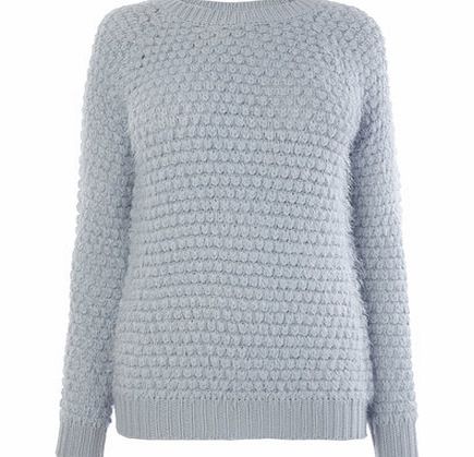 Bhs Pale Blue Pointelle Jumper, pale blue 587220044