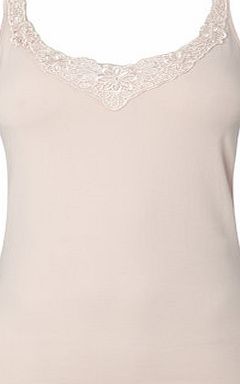 Bhs Pale Pink Guipure Trim Vest, pale pink 4801123511