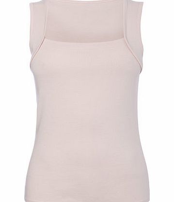 Bhs Pale Pink Square Neck Vest, pale pink 2424003511