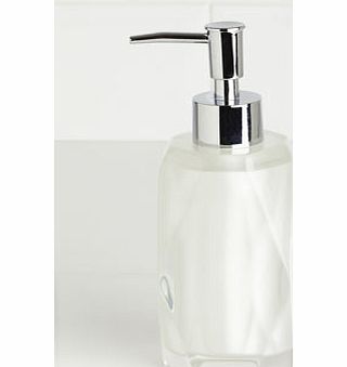 Bhs Pearl Faceted Resin Soap Dispenser, pearl