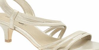 Bhs Pearl Fashion Wide Fit Kitten Heel Strippy