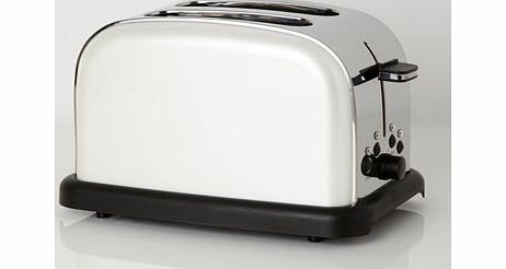 Pearlised White Essentials 2 Slice Toaster,