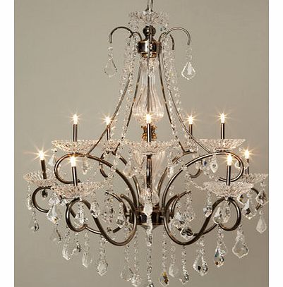 Bhs Penelope 10 light Chandelier, Black Antique