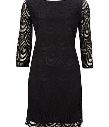 Bhs Petite Black Lace Dress, black 12031758513
