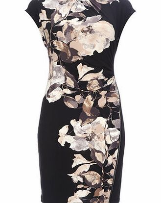 Bhs Petite Neutral Floral Dress, multi 12035279530
