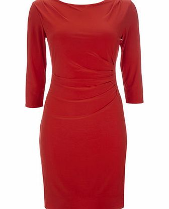 Bhs Petite Red Ruche Side Dress, red 12034683874