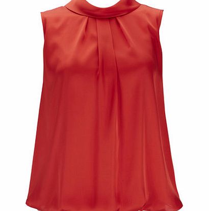 Bhs Petite Red Satin Shell Top, red 12033863874