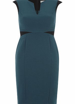 Bhs Petite Teal Panel Dress, blue 19126871483