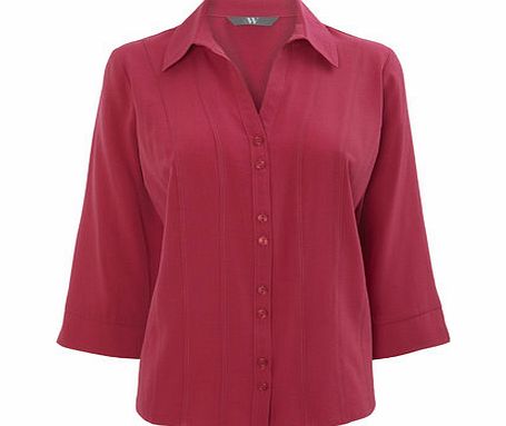 Bhs Pink 3/4 Sleeve Shirt, pink 8616740528