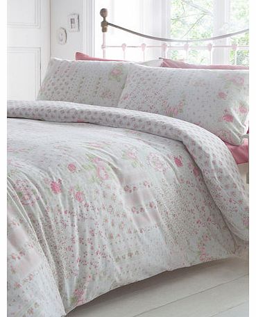 Bhs Pink and mint Patch Printed Bedding Set, pink