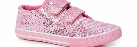 Bhs Pink Glitter Velcro Canvas, pink 1190670528