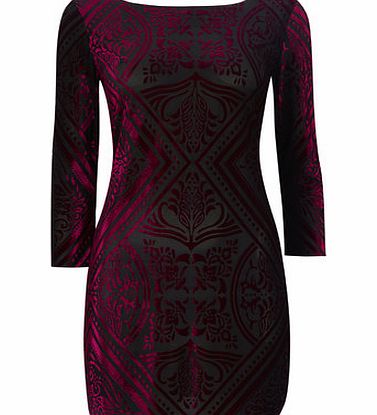 Bhs Pink Long Length Textured Tunic, fuchsia