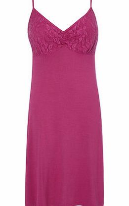 Bhs Pink Plain Tropical Support Short Chemise,