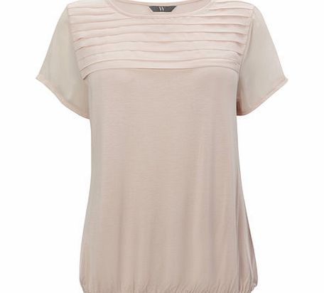 Bhs Pink Pretty Pleated Jersey Top, pink 9022730528