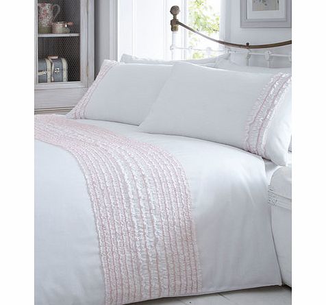 Pink Ruffle Bedding Set by Vintage Boutique,
