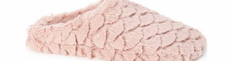 Bhs Pink Scallop Fur Padder Slipper, pink 6007010528