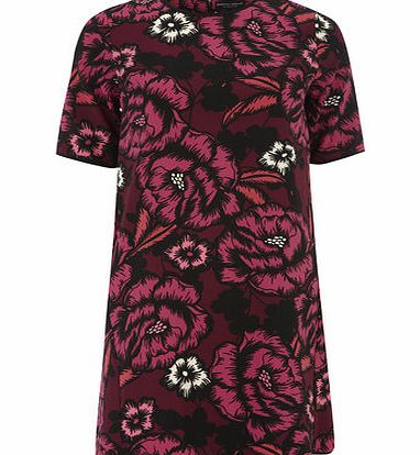 Bhs Pink Shadow Floral Shift Dress, pink 19126040528