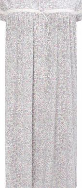 Bhs Pink Short Sleeve Traditional Floral Nightdress,