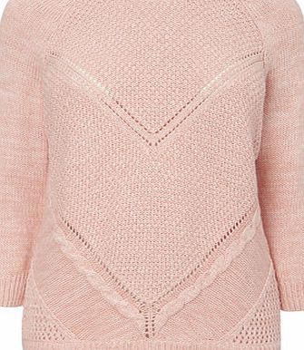 Bhs Pink Stitch Interest Jumper, pink 587950528
